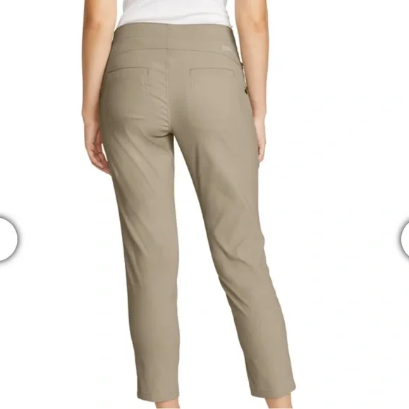 Eddie Bauer Horizon Straight Ankle Pants-Khaki - Picture 8 of 11